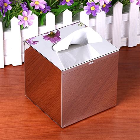 stainless steel tissue paper box|square modern tissue box holder.